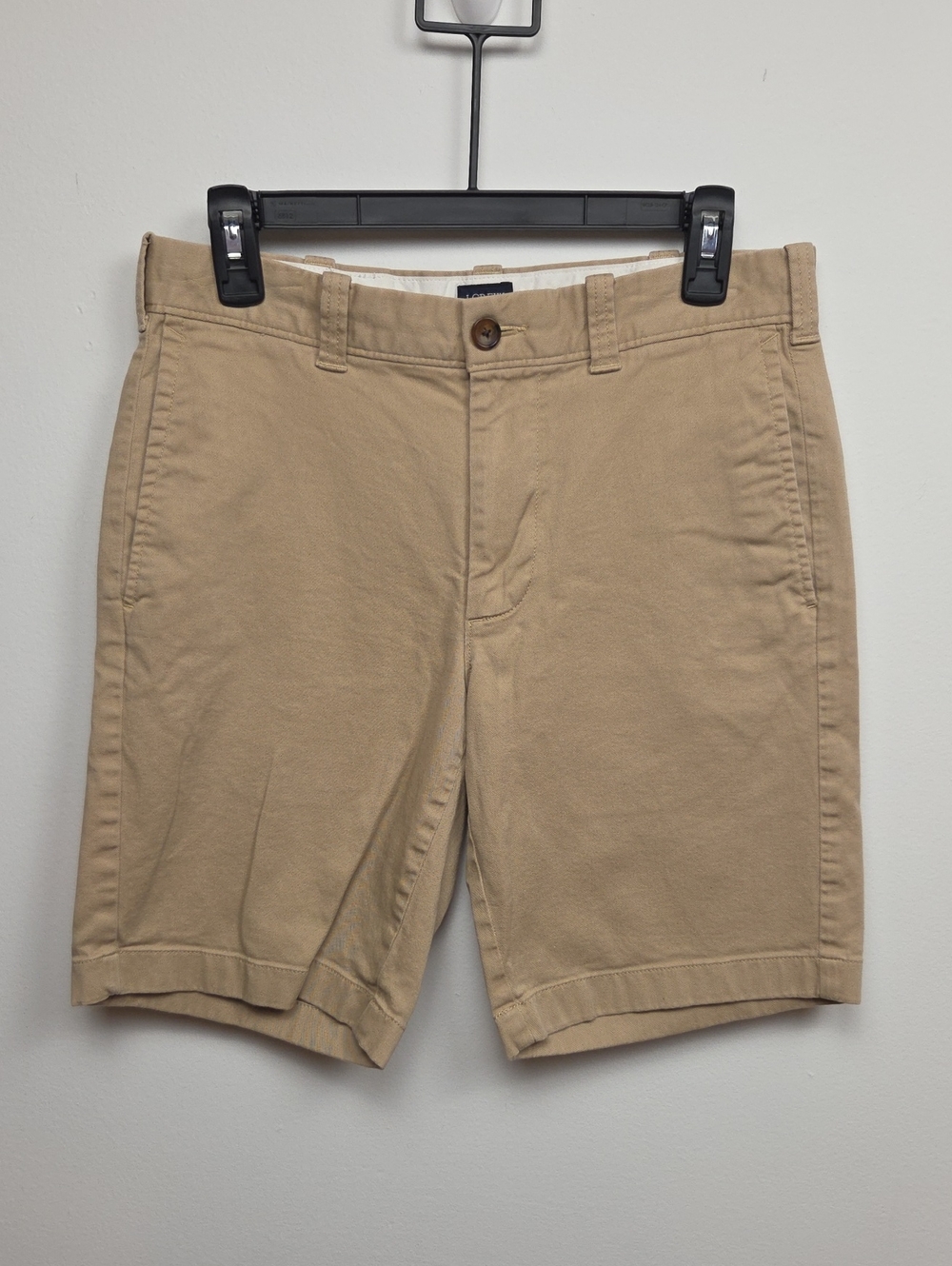 J. Crew Men’s 9" Inseam Gramercy Broken-In Khaki Flat-Front Chino Shorts Size 29